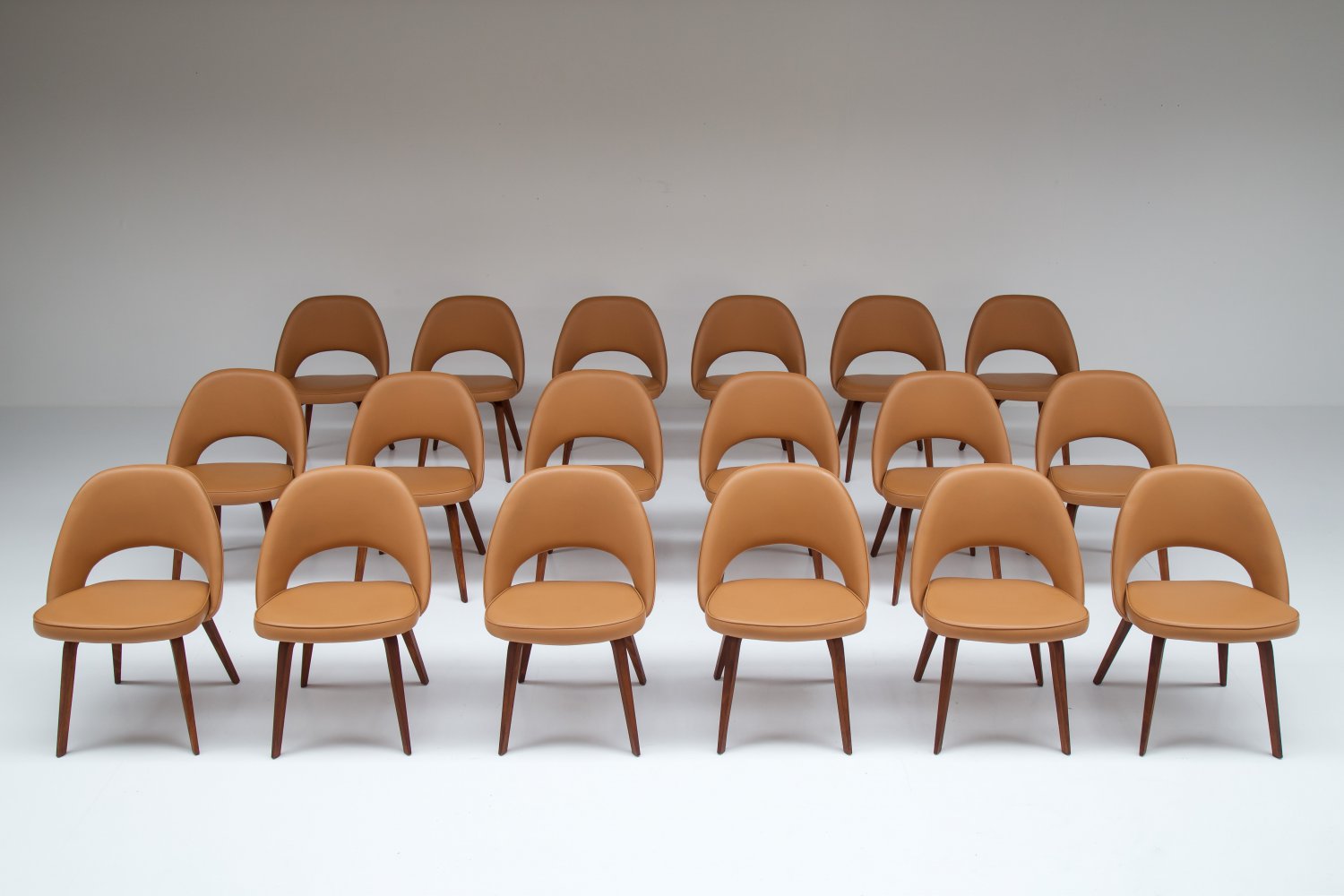 Large set of conference chairs by Eero Saarinen for Knoll