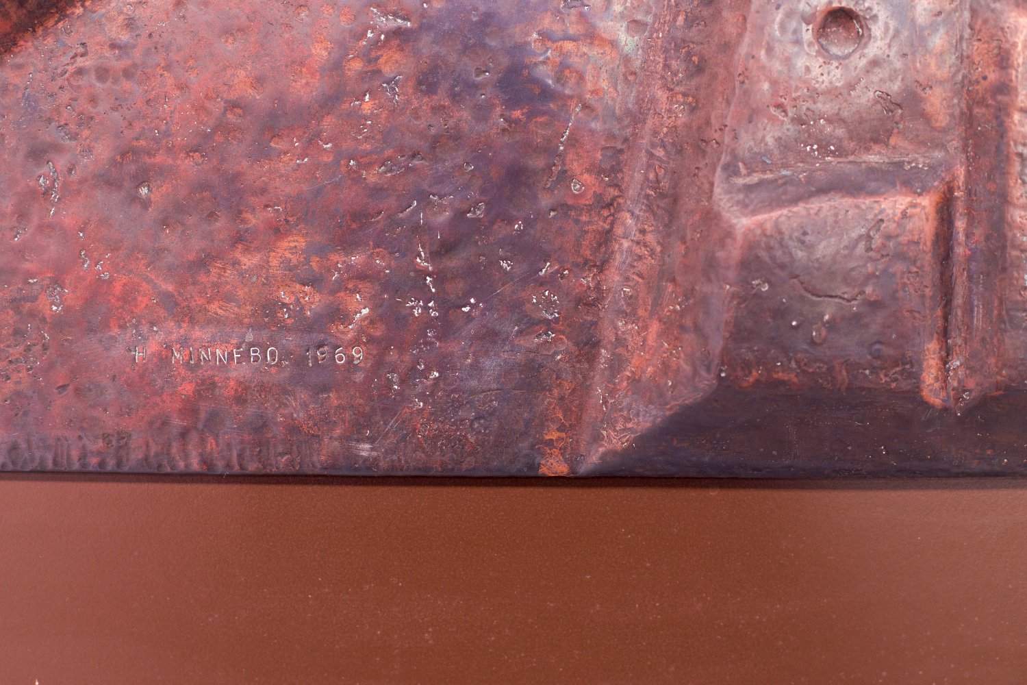 Copper door by Hubert Minnebo