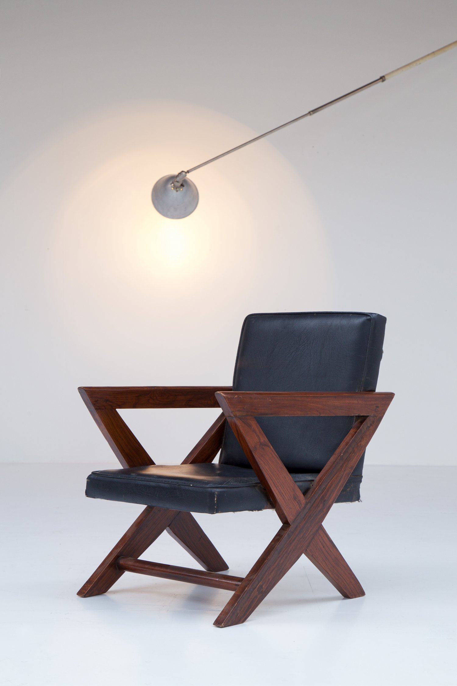 Pierre Jeanneret Lounge chair from M.L.A Flats building in Chandigarh 