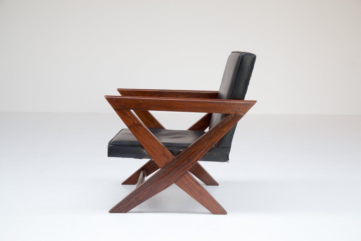 Pierre Jeanneret Lounge chair from M.L.A Flats building in Chandigarh 