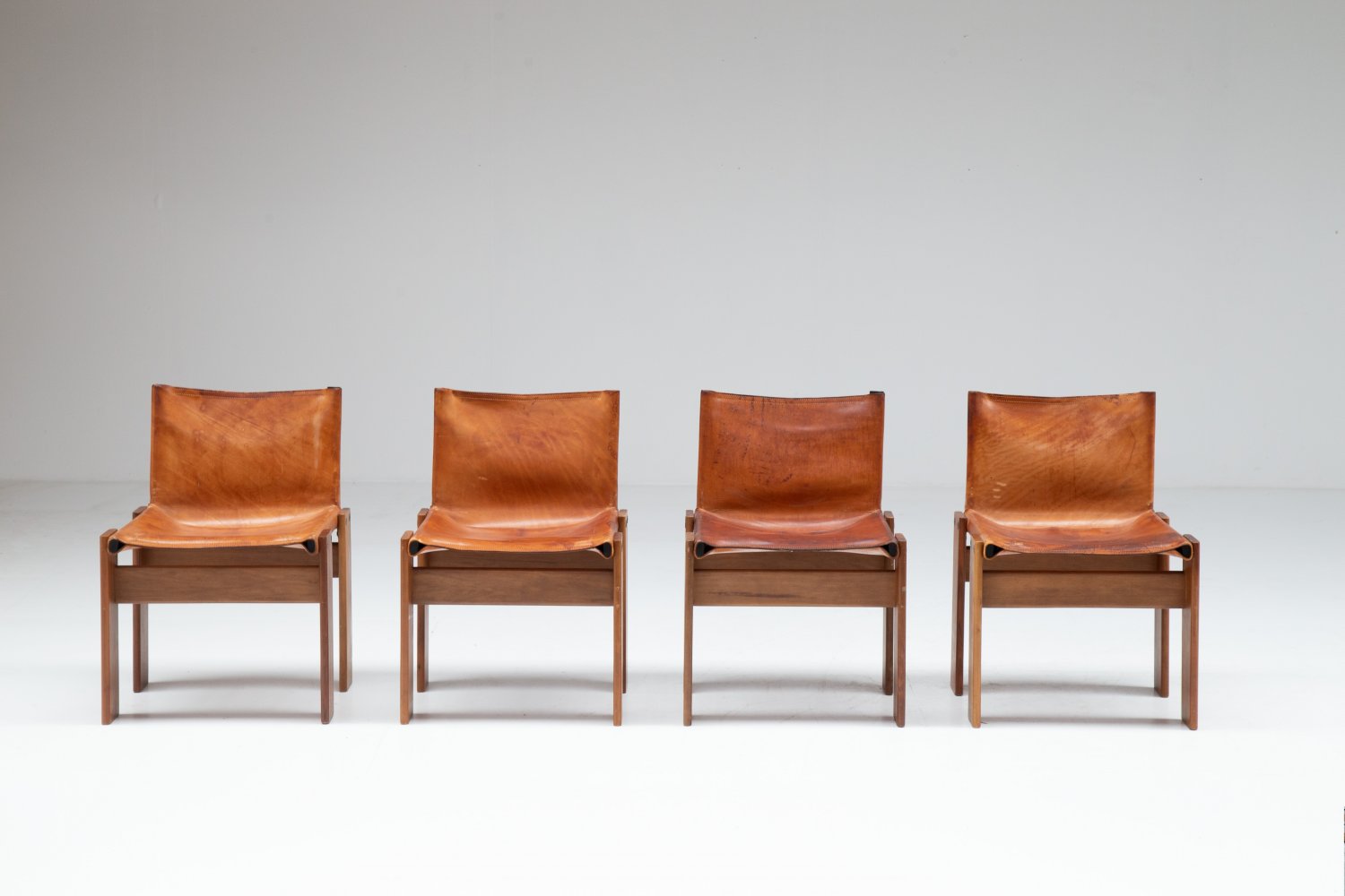 4 Monk chairs Tobia & Afra Scarpa for Molteni