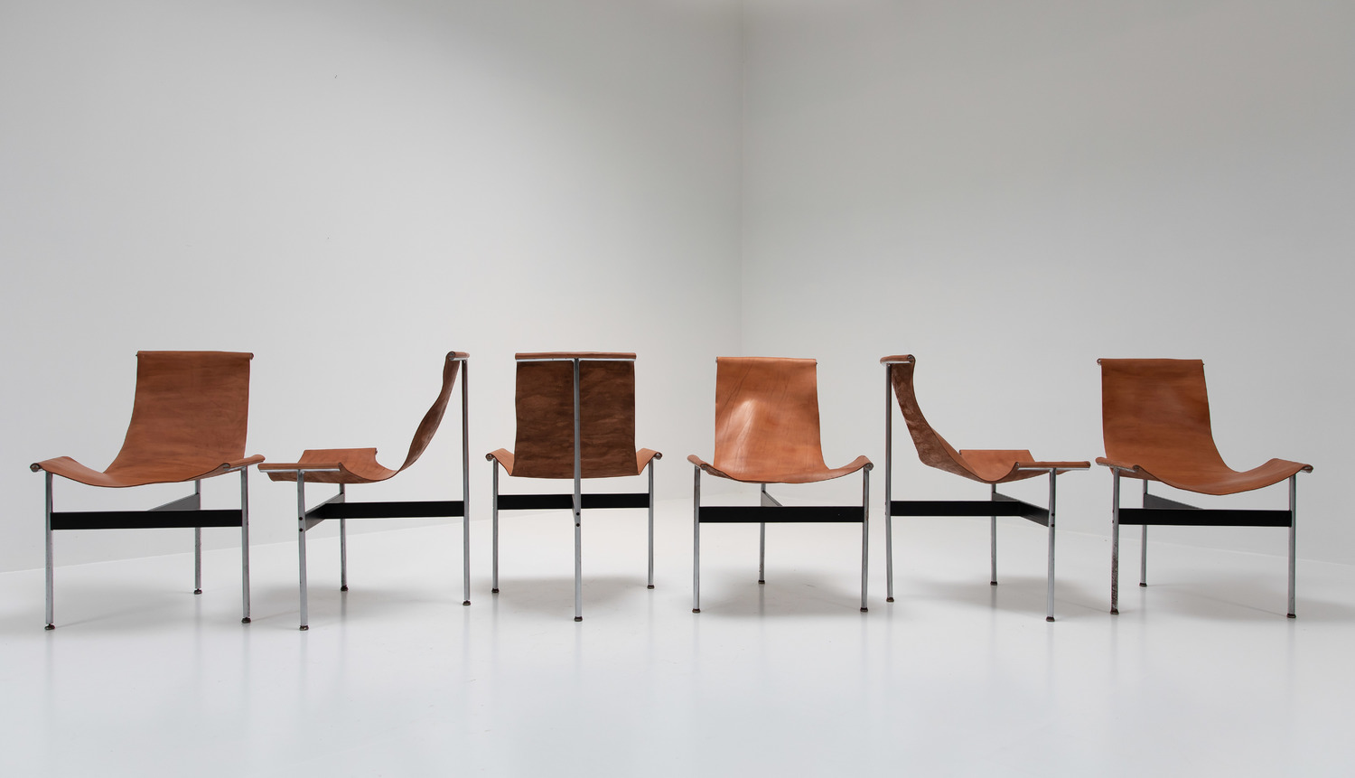 Set of 6  T-chairs by Katavolos