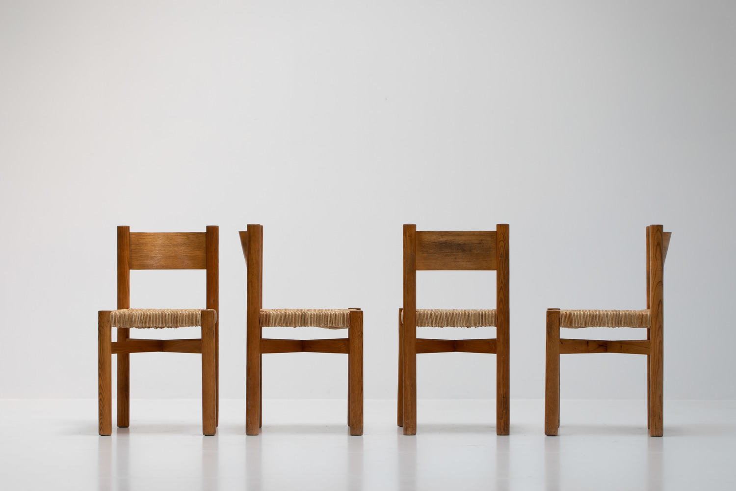 Set of 4 Meribel chairs by Charlotte Perriand