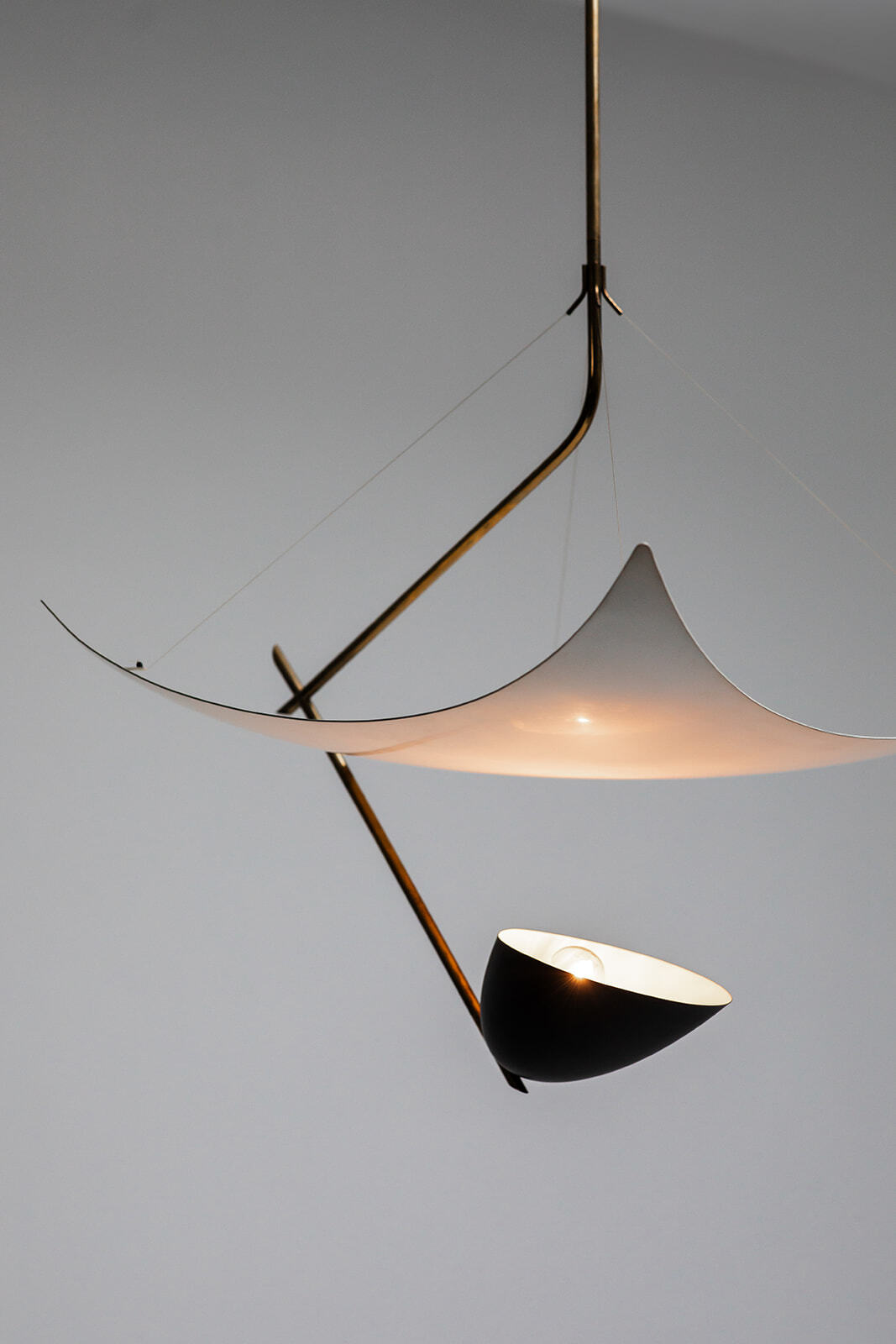 Angelo Lelii 'Vela' ceiling lamp / Arredoluce