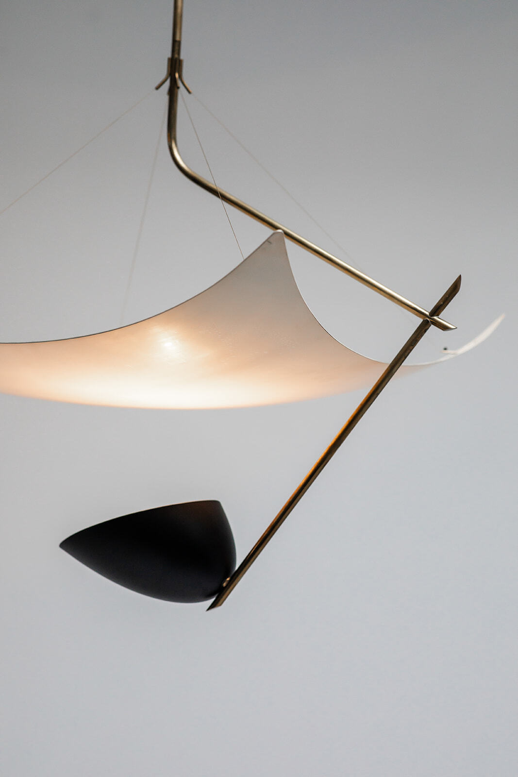 Angelo Lelii 'Vela' ceiling lamp / Arredoluce