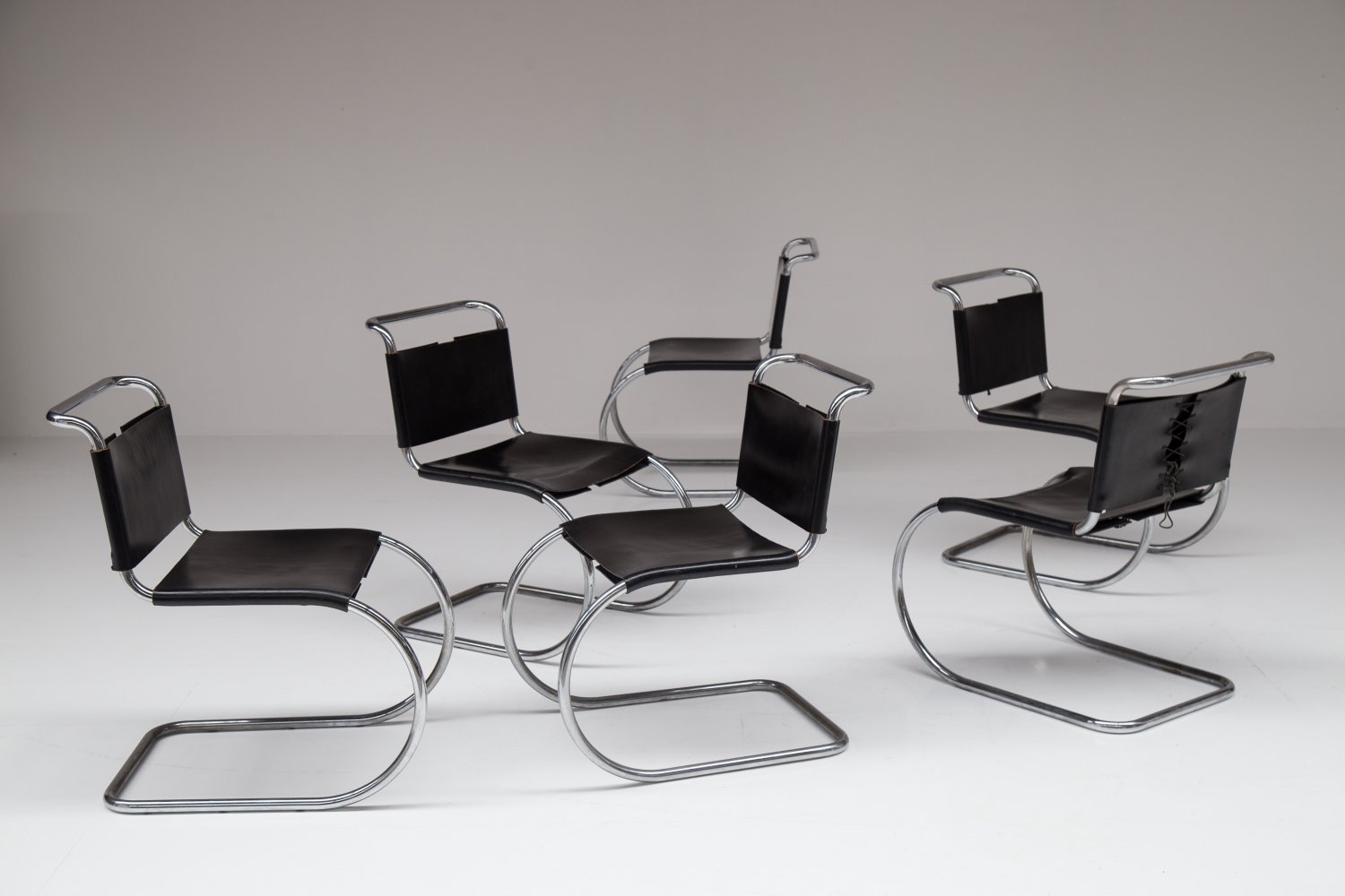 Mies Van Der Rohe MR10 chairs for Knoll