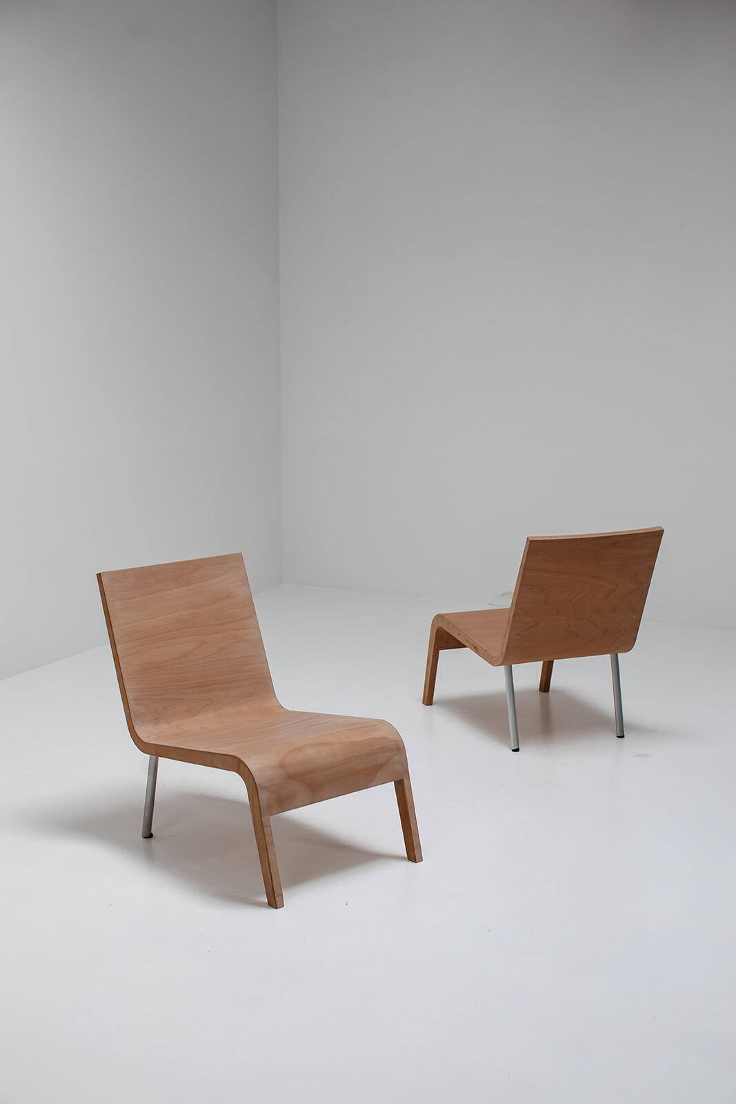 Maarten van Severen Pair of LC93 low chairs by Top Mouton